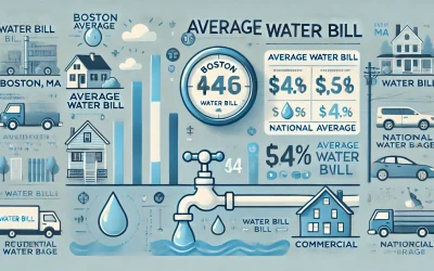 what is the average water bill boston